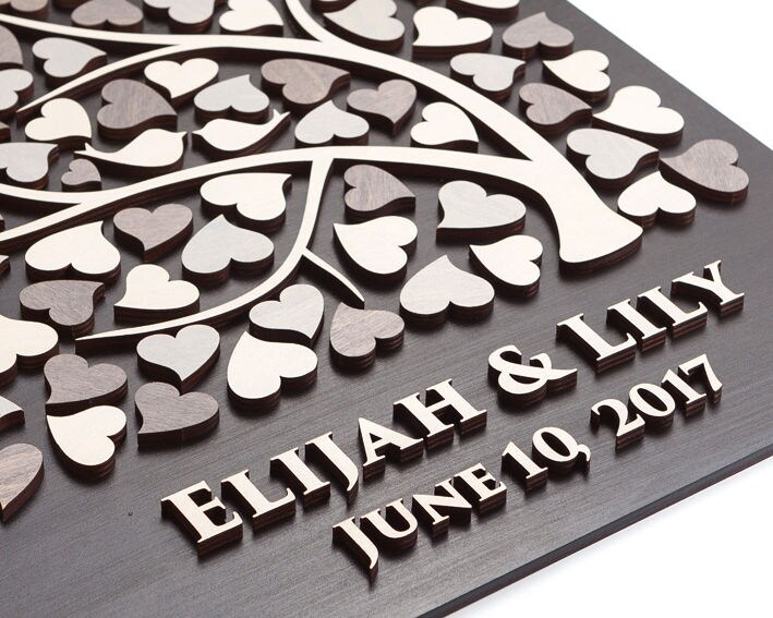 Custom Wedding guestbook alternative 3D Wedding guest book Etsy