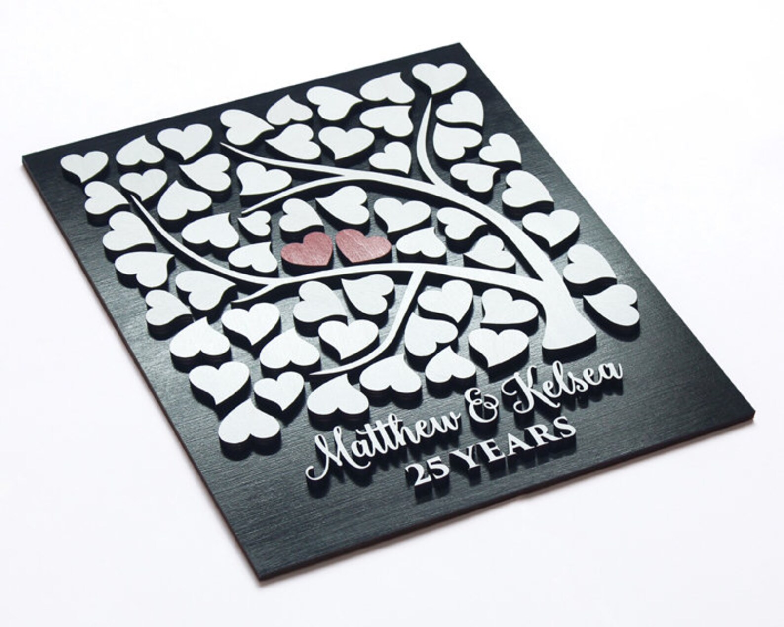 Anniversary Guest Book Alternative 3d Anniversary Guestbook Etsy