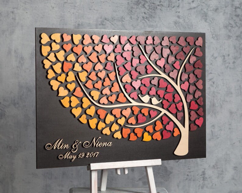 Guestbook 3D Wedding Guest Book Alternative Custom Guest Book Etsy