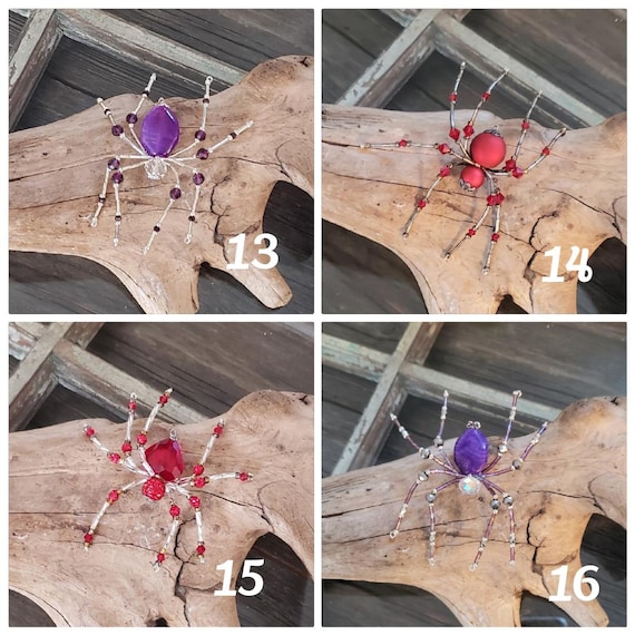 Beaded Spider - Christmas Spider - Good Luck Ornament - Spider