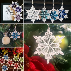 Quilled Snowflakes Christmas Ornament