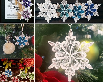 Quilled Snowflakes Christmas Ornament