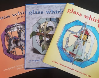 Glass Whirls 3 Dimensional Pattern Books by Deborah Aubin - Stained Glass Pattern Book