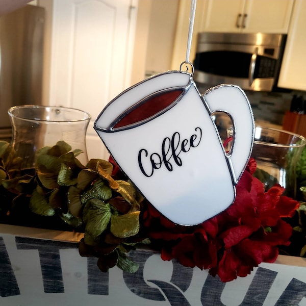 Stained Glass Coffee Etsy
