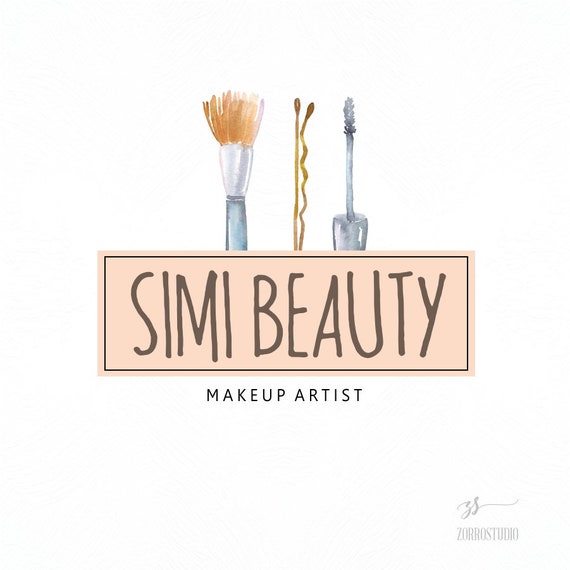 Premade Logo Makeup Hairstylist Hair Logo Beautician Beauty Etsy