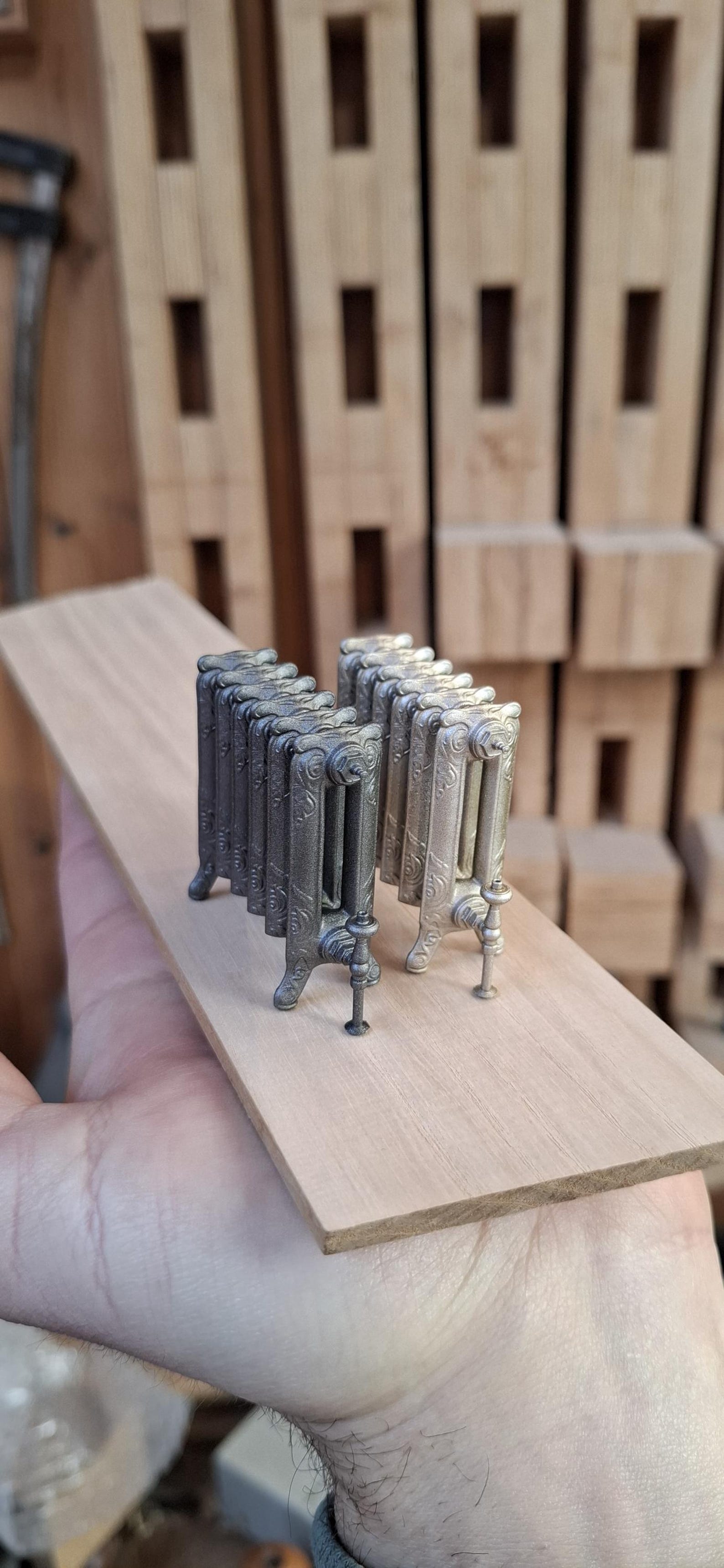 Miniature Radiator Modine Miniature Victorian Style Ornate Cast Radiator: 1/12, 1/6 Dollhouse and ...