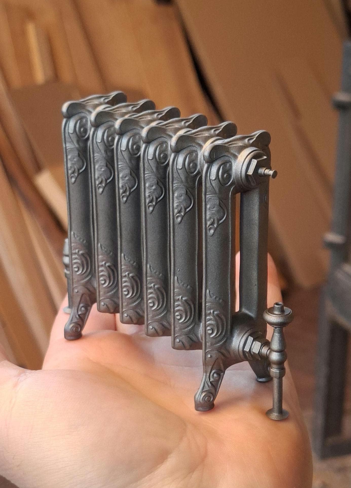 Miniature Victorian Style Ornate Cast Radiator: 1/12, 1/6 Dollhouse and ...