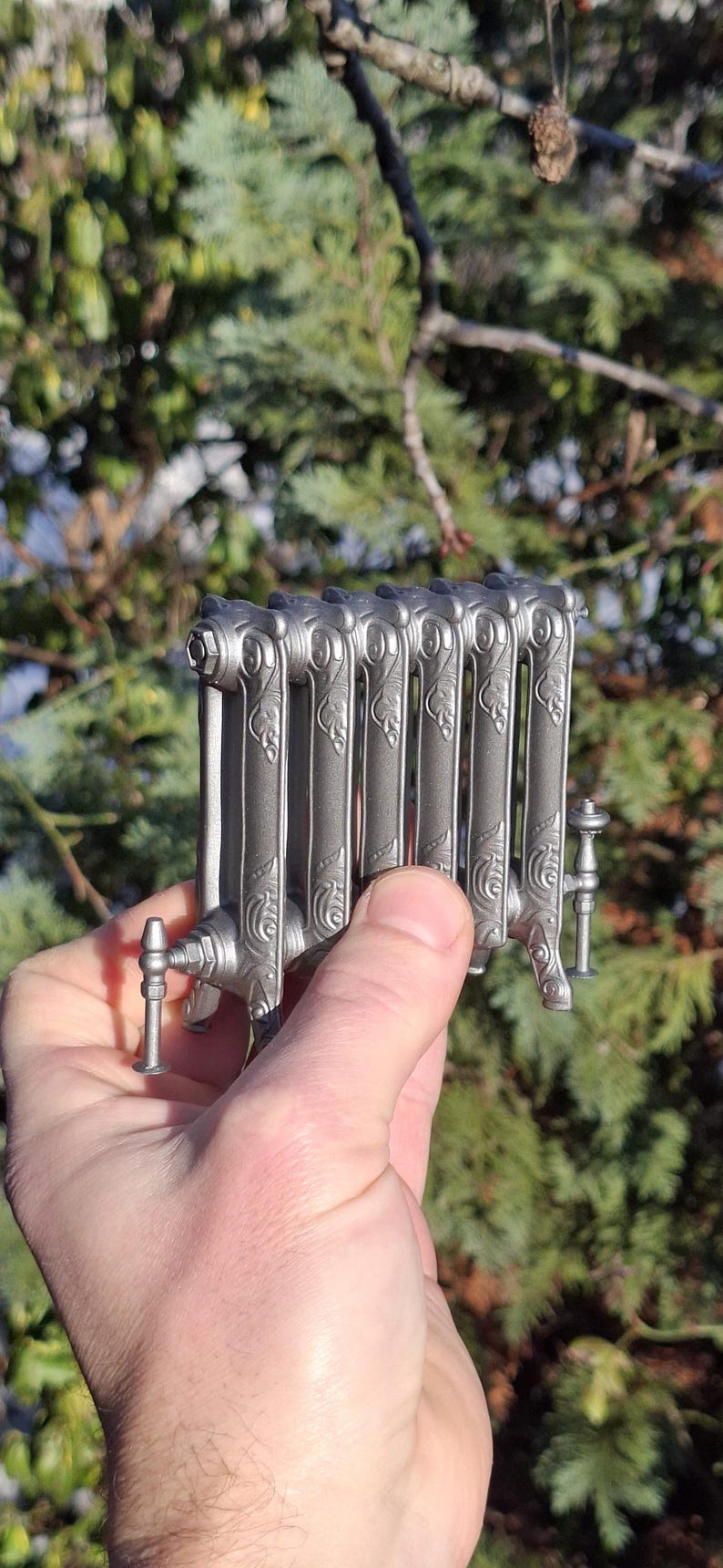 Miniature Radiator Modine Miniature Victorian Style Ornate Cast Radiator: 1/12, 1/6 Dollhouse and ...