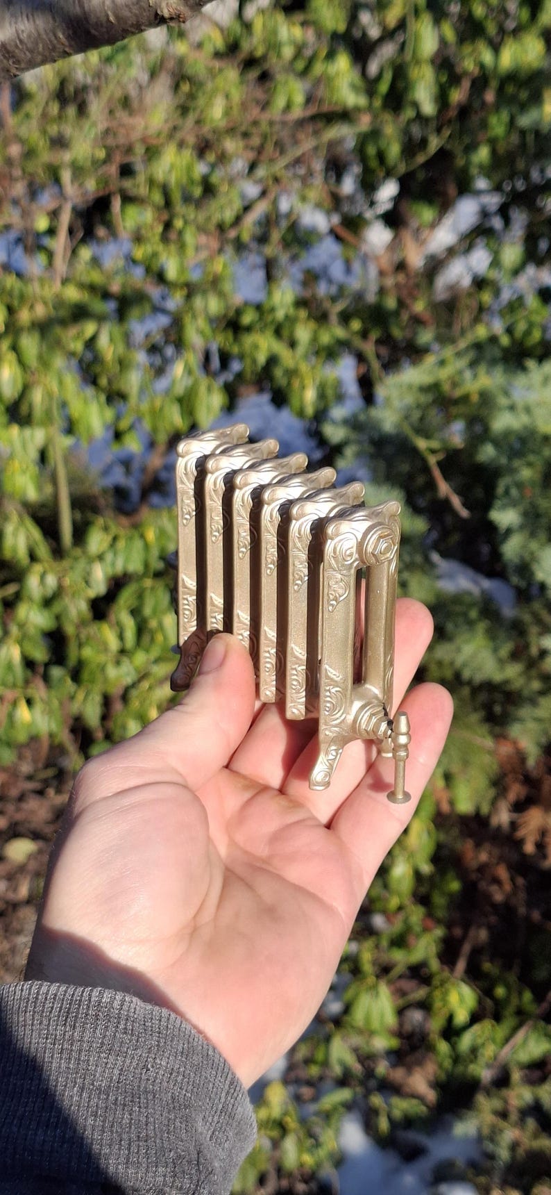 Miniature Victorian Style Ornate Cast Radiator: 1/12, 1/6 Dollhouse and ...