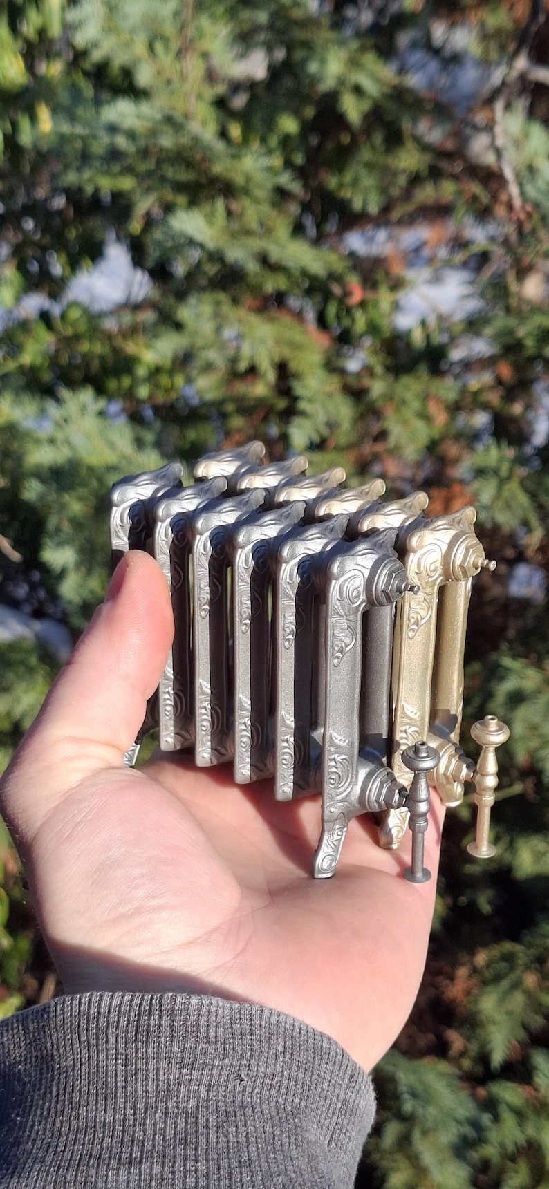 Miniature Radiator Modine Miniature Victorian Style Ornate Cast Radiator: 1/12, 1/6 Dollhouse and ...