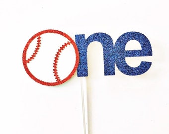 Baseball One Cake Topper | Baseball Smash Cake Topper | Boy First Birthday | Baseball Theme 1st Birthday | Number One Cake Topper | Baby Boy