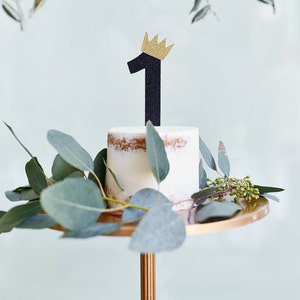 One Cake Topper With Crown Where the Wild Things Are Number 1 Cake