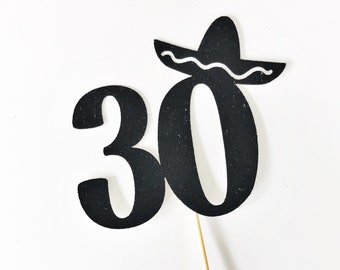 30th Birthday Fiesta Cake Topper