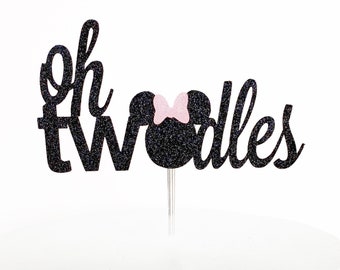 Minnie Mouse Oh Twodles Cake Topper | 2nd Birthday Party Decor