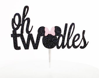 Oh Twodles Cake Topper Minnie Mouse Second Birthday 2nd Etsy. 