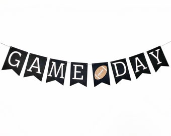 Game Day Banner | Football Party | Football Decorations | Super Bowl Party | Super Bowl Banner | Super Bowl Decorations | Football Banner