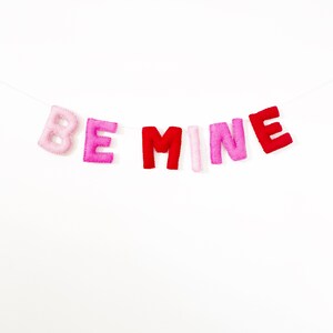 Be Mine Felt Banner | Valentine's Day Felt Garland | Galentine's Day | Valentine's Day Party Decorations | Happy Valentine's Day