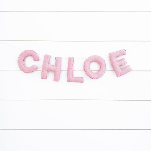 Custom Name Felt Banner | Custom Phrase Felt Banner | Birthday Sign | Personalized Sign | Nursery Banner | Bassinet Banner | Custom Garland