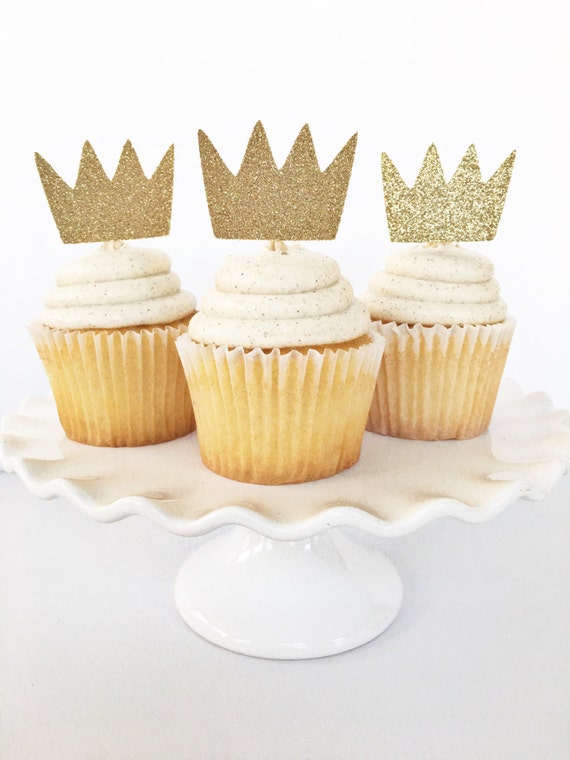 Where The Wild Things Are Gold Crown Cupcake Toppers Little Etsy