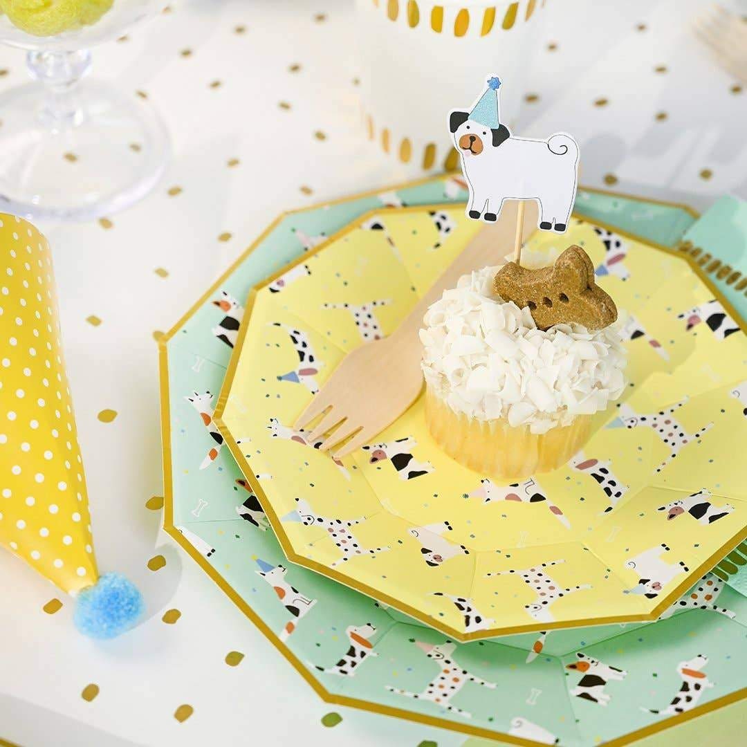 dog-party-plates-puppy-plates-paper-plates-dog-birthday-etsy