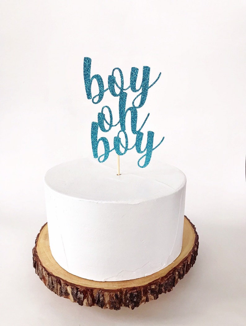 Boy Oh Boy Cake Topper / Boy Baby Shower / Baby Sprinkle / Oh - Etsy