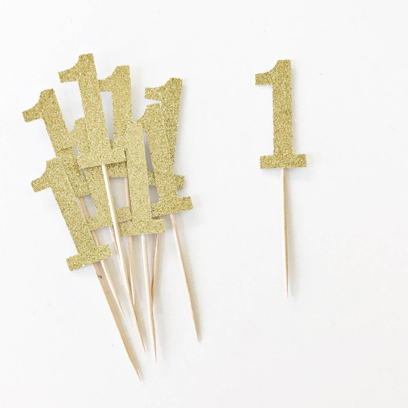 one cupcake toppers number 1 cupcake toppers first etsy