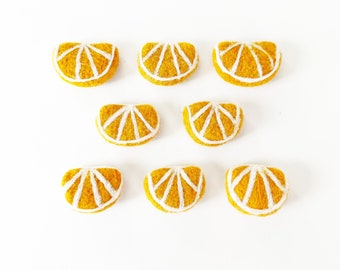 Needle Felted Orange Slices | Summer Garland DIY