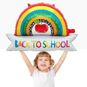 Back to School Rainbow Balloon | First Day of School Balloon