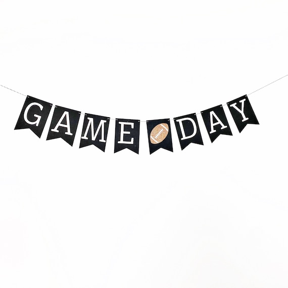 Fußball-Schild-Banner Mit Wimpeln Für Super Bowl Party – 50,8 X 299,7 Cm, Wetterfest, Bunt