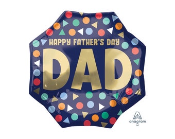 Happy Father's Day Dad Balloon | Father's Day Balloon | Best Dad Ever | Happy Father's Day | Bonus Dad | Step Dad | Grand Dad