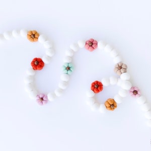 Colorful Pumpkin Felt Ball Garland | Fall Home Decor | Fall Banner | Pumpkin Banner | Hello Pumpkin | Sweet Pumpkin