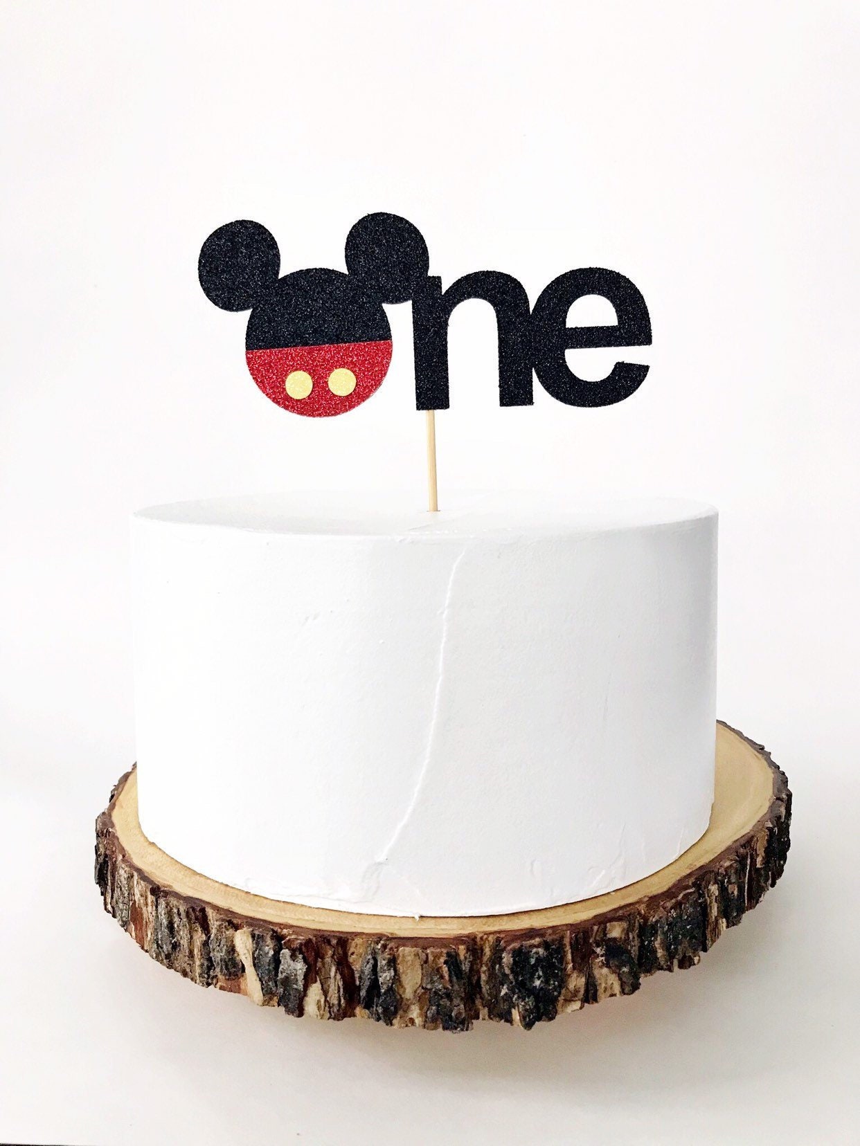 Black & White Mickey Mouse Cake Topperblack and White Mickey Mouse First  Birthdaymodern Mickey Mouse Party Decorationsmodern Mickey 