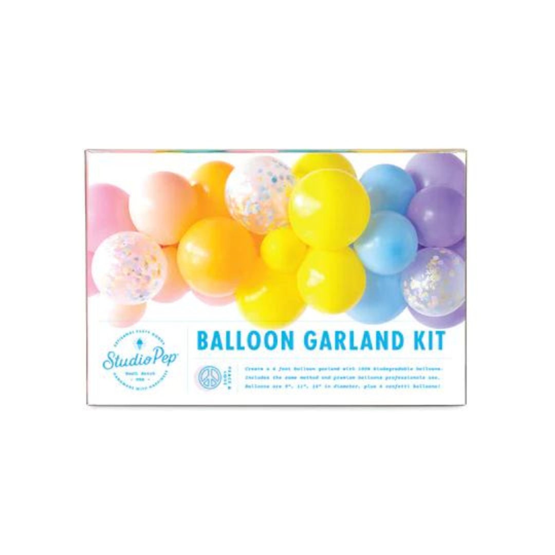 Guirlande de ballons arc-en-ciel pastel, 6 pieds – Balloon Expert