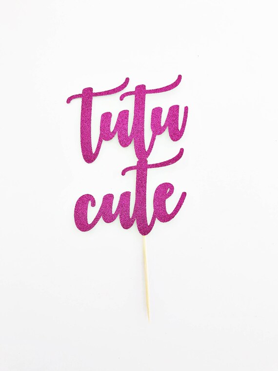 Tutu Cute Cake Topper / Baby Shower Cake Topper / Ballerina Etsy