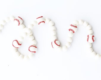 Baseball Felt Ball Garland