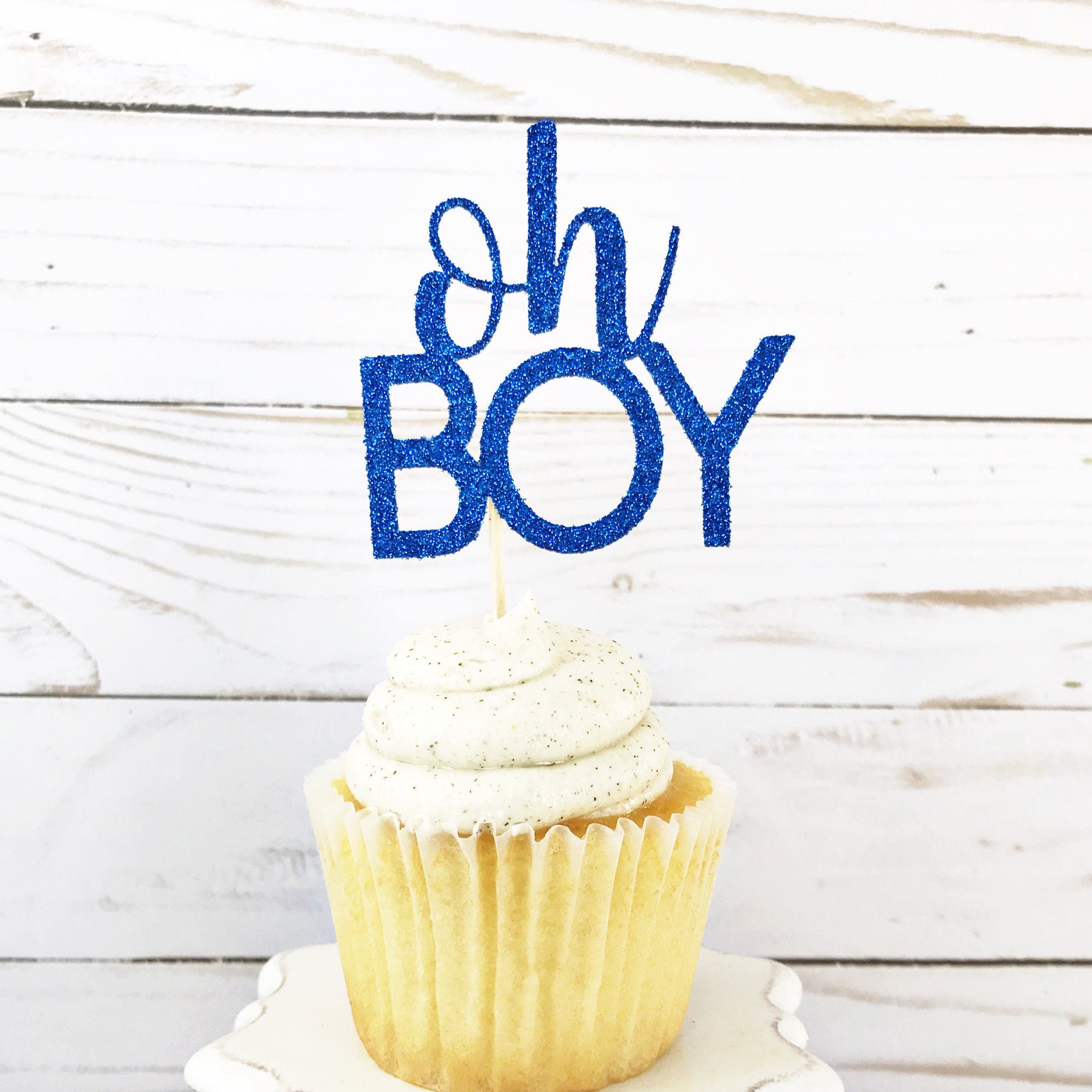 Oh Boy Cupcake Toppers / It's A Boy / Boy Baby Shower / | Etsy
