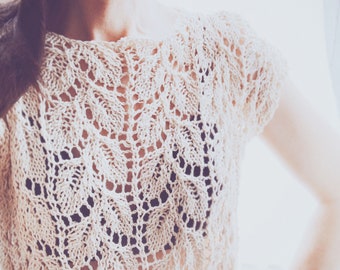 White Lace Top, S/ M - Etsy