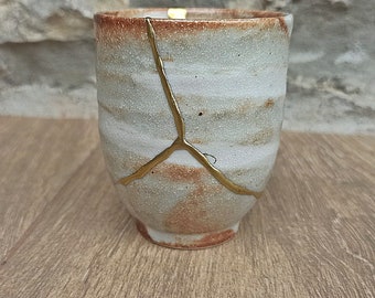 KINTSUGI Beau verre cassé et réparé à la main