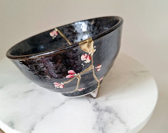 Kintsugi Bowl, Broken and Repaired Japanese Ceramic, Vase, Pottery, Mug, Art, Gift C21