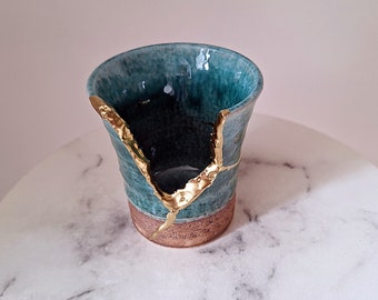 Kintsugi Bowl, Broken and Repaired Japanese Ceramic, Vase, Pottery, Mug, Art, Gift