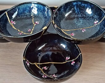 Kintsugi bowl - Japanese ceramics- Collection "KASIS RF 108A