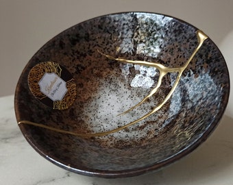 Bol Kintsugi. poterie japonaise. Collection "Fuyu" 22G