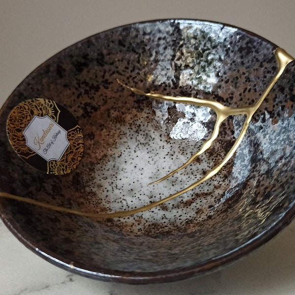 Bol Kintsugi. poterie japonaise. Collection "Fuyu" 22G