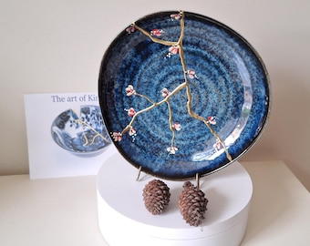 Kintsugi Bowl, Broken and Repaired Japanese Ceramic, Vase, Pottery, Mug, Art, Gift hjk