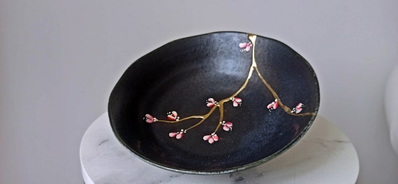 Handmade Kintsugi Ceramic Bowl from Japan
