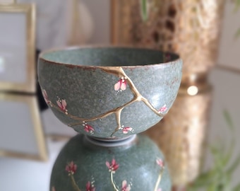 Kintsugi Bowl, Broken and Repaired Japanese Ceramic, Vase, Pottery, Mug, Art, Gift C21