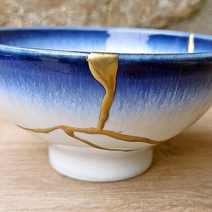 日本の陶磁器、金継茶碗