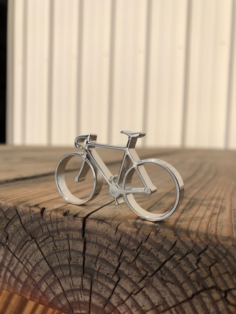 Bicycle Bottle Opener Keychain stainless Etsy