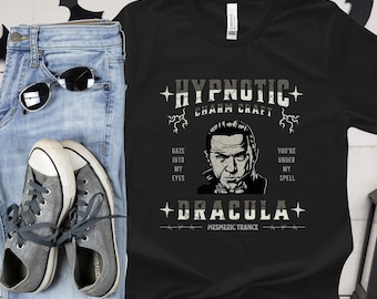 Classic Vampire Monster Tee, Halloween T-Shirt, Horror Movie Lover Gift, Gothic Clothing, Retro Vintage Shirt. Unisex