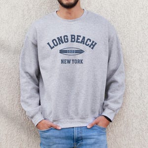 Bluza Long Beach. Bluza plażowa. Bluza surfingowa. Long Island NY. Koszula New York. Bluza unisex Gildan 18000. Prezent dla niego